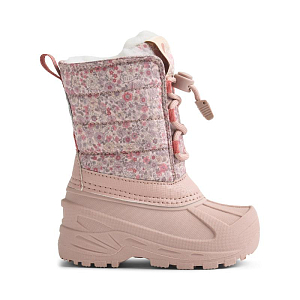 Сапоги зимние Wheat "Aleex Rose Powder Flowers", розовая акварель